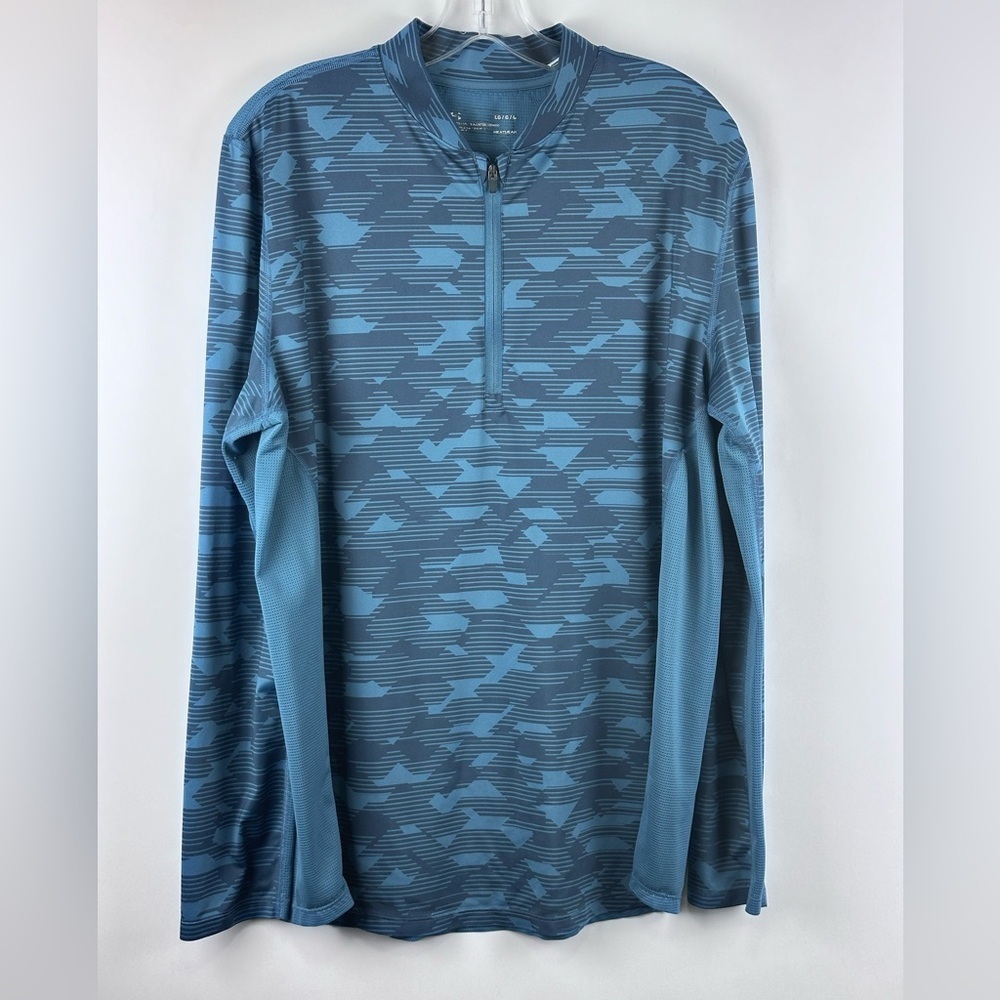 Under Armour HeatGear Quarter Zip Pullover Mens Athletic Performance Top Size L